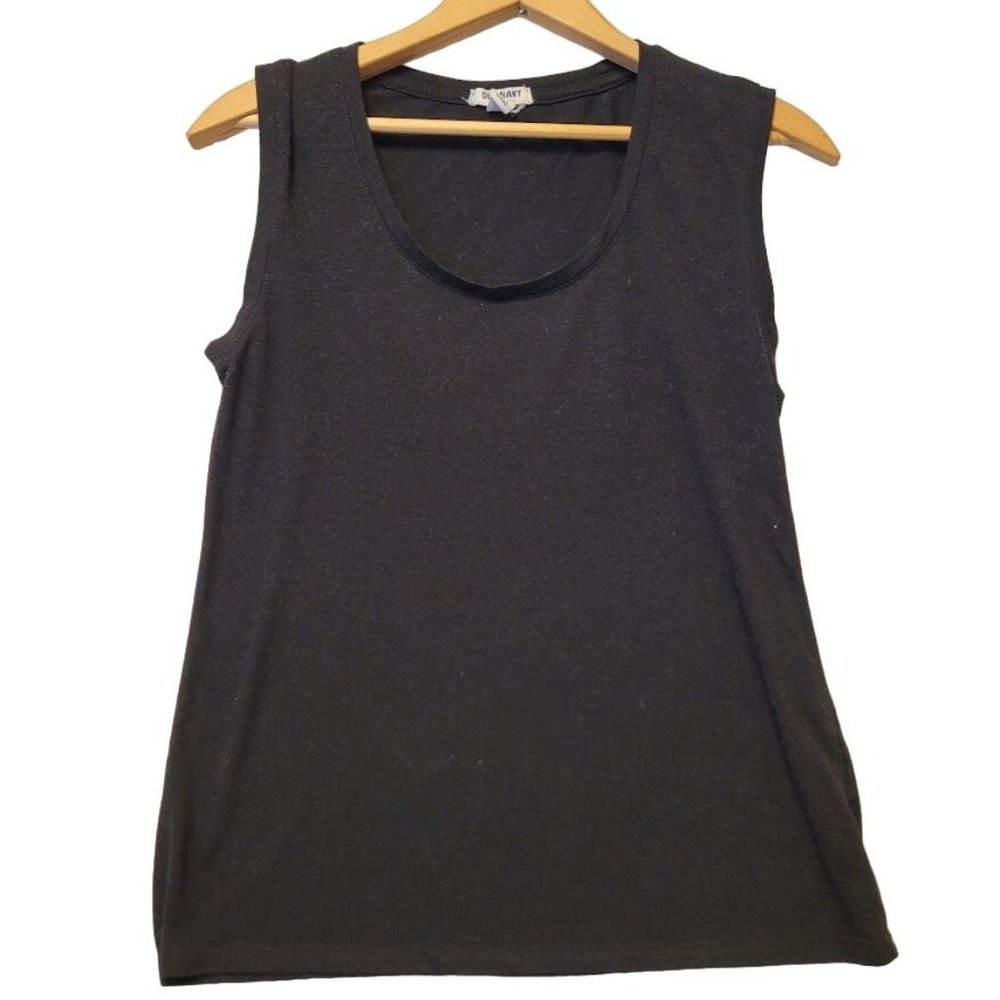 Old Navy Black Sleeveless Tank Top Womens Size S
